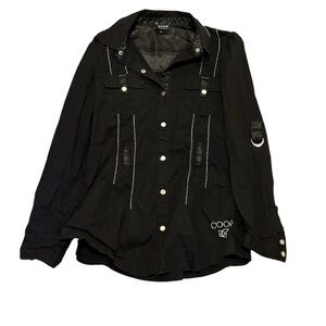 COOGI Black Couture Button down